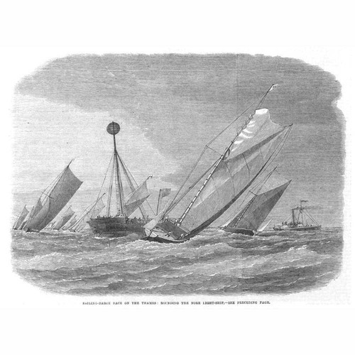 London sailing barge race - barge,