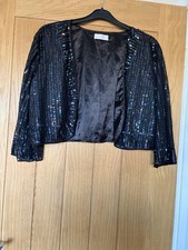 Size 18 Sequinned Shrug  Lined with sleeves