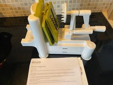Dexam Spiralizer 3 Blades with instructions and recipe cards