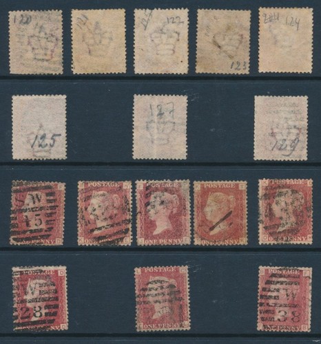 1864 penny red sg43 pls - gb,,