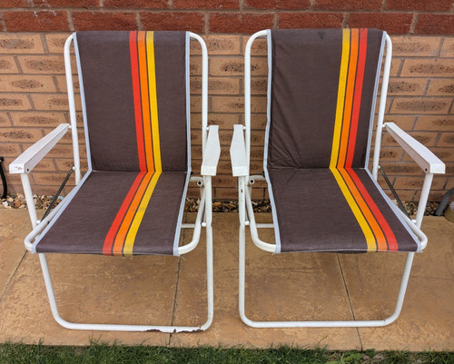 Vintage pair padded garden - vintage,