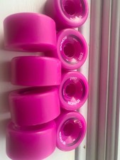 riedell sonar zen 62x32 85a hardness wheels in magenta x8