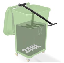 Manual Rubbish Press Waste Compactor with Adjustable Handle for Space-saving Use