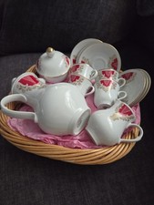 Elegant Coffe Set  Red & White