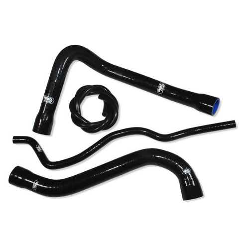 Black samco silicon rad hoses - black,