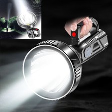 Portable Hand Torch Super Bright LED Searchlight USB Rechargeable Lamp Lantern