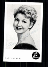 Sari Barabas Autograph Card