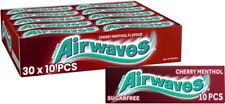 Airwaves Gum, Cherry Menthol, 30 x 10 Pieces (300 Pieces) BEST BEFORE: 25/11/25