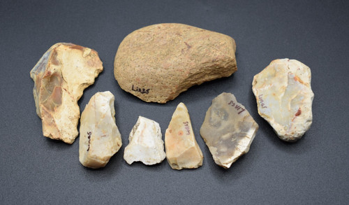 Lot neolithic flint tools - 7,