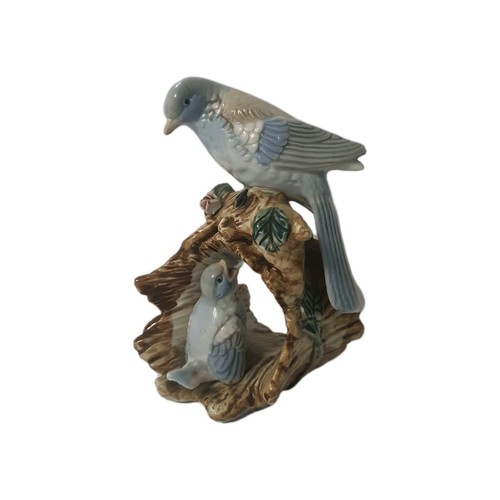 Porcelain bird figurine - bird, mom