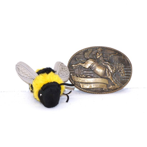 Vintage solid brass belt - solid,
