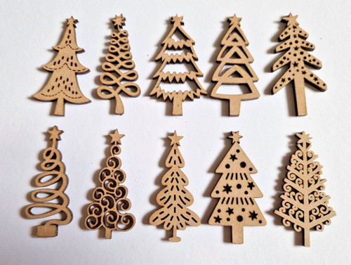 10x decorative christmas tree - 10x,