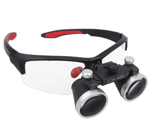 5x dental loupes - 2.5-3.5x,