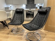 Bruno Mathsson (2 piece) Mid-Century Jetson Swivel Lounge Chair