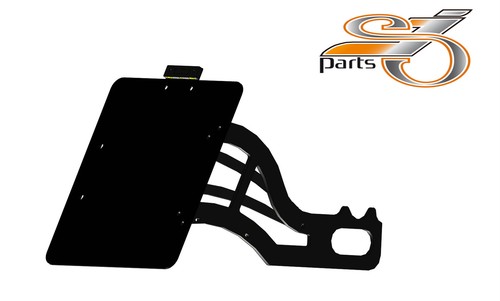 Side license plate holder - side,