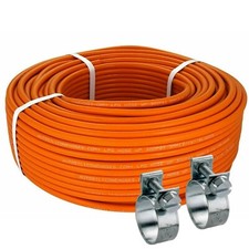 5 Metre 8mm LPG Propane Butane Hose Caravan Motorhome Gas pipe BBQ & 2 Clips