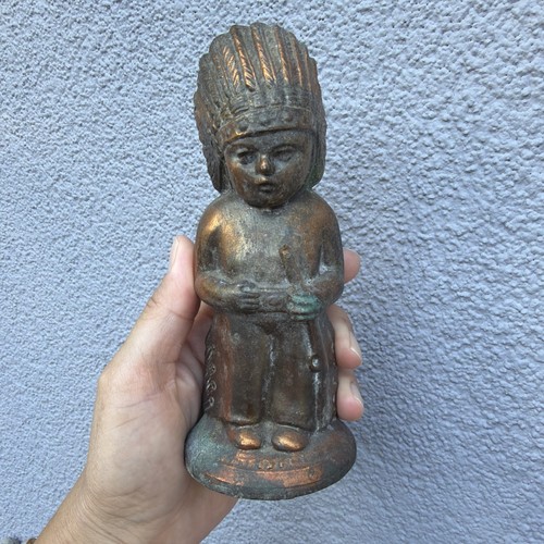 Antique cast native american - native,