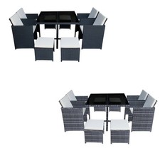 Seater cube rattan garden - 8,