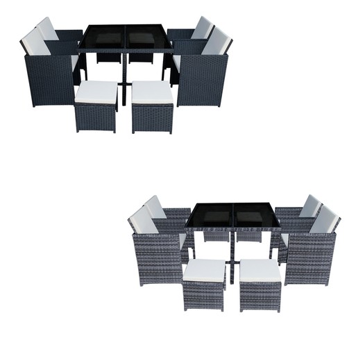 Seater cube rattan garden - 8,
