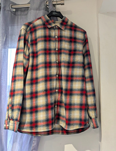 Check cotton long sleeve - cotton,