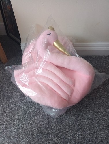 Nursery pillow pink - nursery, swan