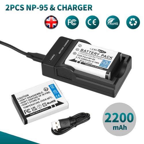 Battery for fujifilm - 2x, np-95