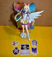 22cm Sailor Moon figure card  bundle merch 2000 sticker doll stand Eternal 