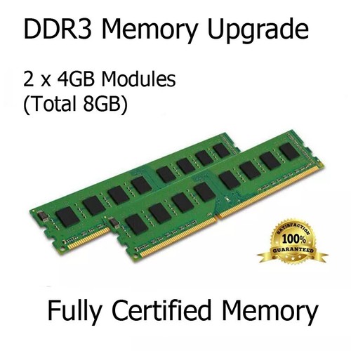 8gb kit ddr3 memory - kit, (2x4gb)
