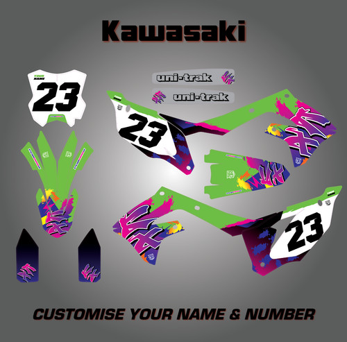 Custom kawasaki graphics - kawasaki, kx