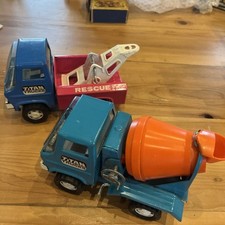 Titan Trucks  x 2 - Cement Mixer and Rescue Truck - Working die cast