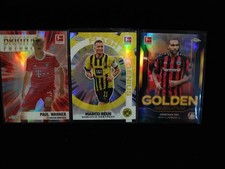Topps Chrome Bundesliga Insert Football Cards Rues Wanner  & Tah  Golden