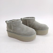 UGG Classic Ultra Mini Platform Boots Women's Green Platform Shoes UK Size 4