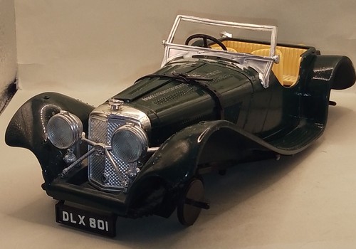 Burago jaguar ss100 scale - jaguar, 1:18