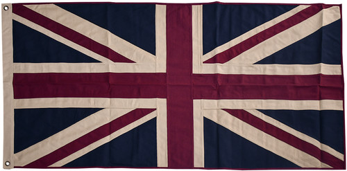Union jack aged look - aged, fully