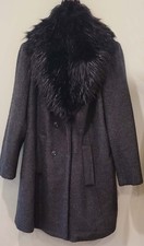 Ellos  Black Faux Fur Shawl