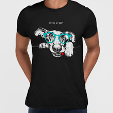 Dog Funny Hipster T-shirt Dog with the Glasses Unique Design Unisex T-Shirt