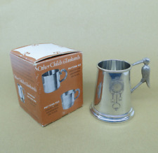 Vintage Child’s Pewter Christening Cup Tankard for engraving with Name Date Time