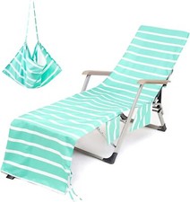 Striped Beach Chair Cover