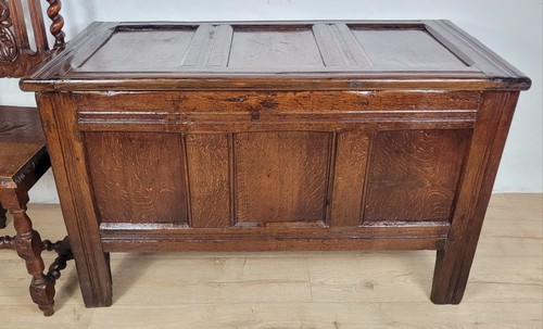 Georgian coffer chest - chest, oak
