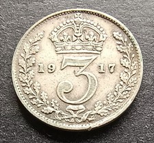 1917 Threepence - King George