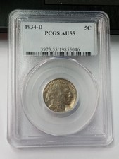 1934 D Buffalo Nickel 5C PCGS