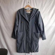 90s vintage rain coat grey - 90s,