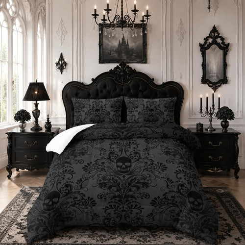 Skull bedding set gothic - skull,