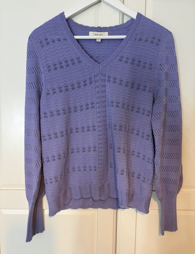 Per una purple - per, v-neck