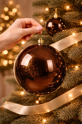 Large coffee brown christmas - brown,