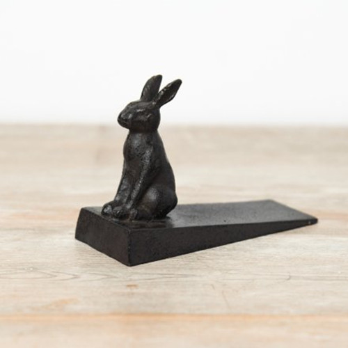 Cast iron rabbit doorstop - rabbit,