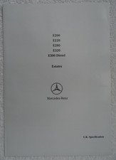 MERCEDES E-CLASS W124 ESTATES UK Spec Brochure 1993:E200.E220.E280,E320,E300D