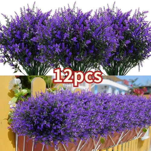 12pcs artificial lavender - 12pcs,