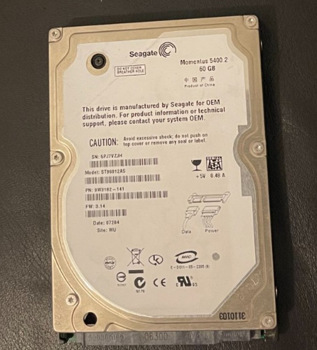 Seagate momentus 60gb - 60gb, hdd