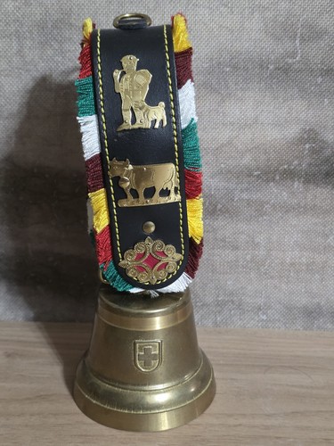Swiss brass cow bell - cow,